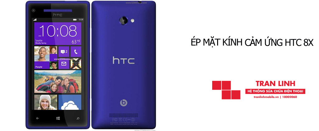 Quy trình ép mặt kính cảm ứng HTC 8X đạt chuẩn tại Trần Linh Mobile