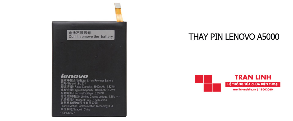 Thay pin Lenovo A5000 nhanh chóng chất lượng tại Hải Phòng