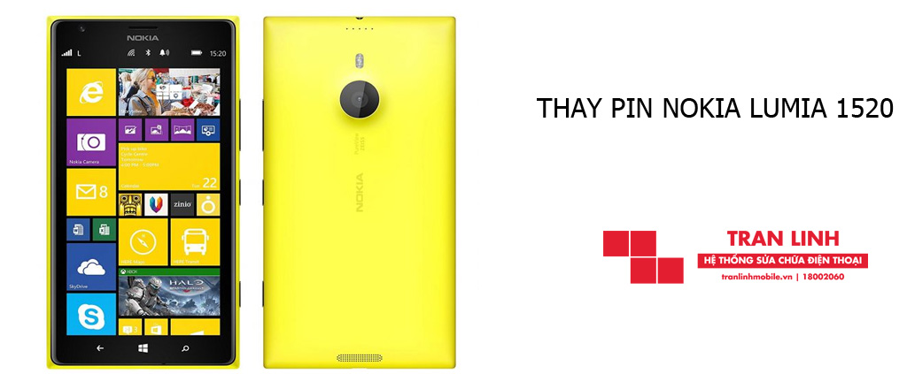 Linh kiện thay Pin Nokia Lumia 1520 chất lượng tại Hải Phòng