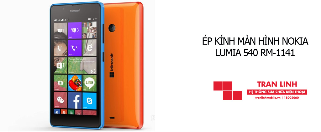 Linh kiện ép kính màn hình Nokia Lumia 540 RM-1141 đạt chuẩn tại Hải Phòng