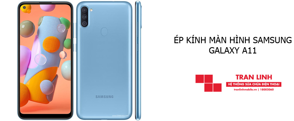 Ép kính màn hình Samsung Galaxy A11 chính hãng giá rẻ tại Hải Phòng