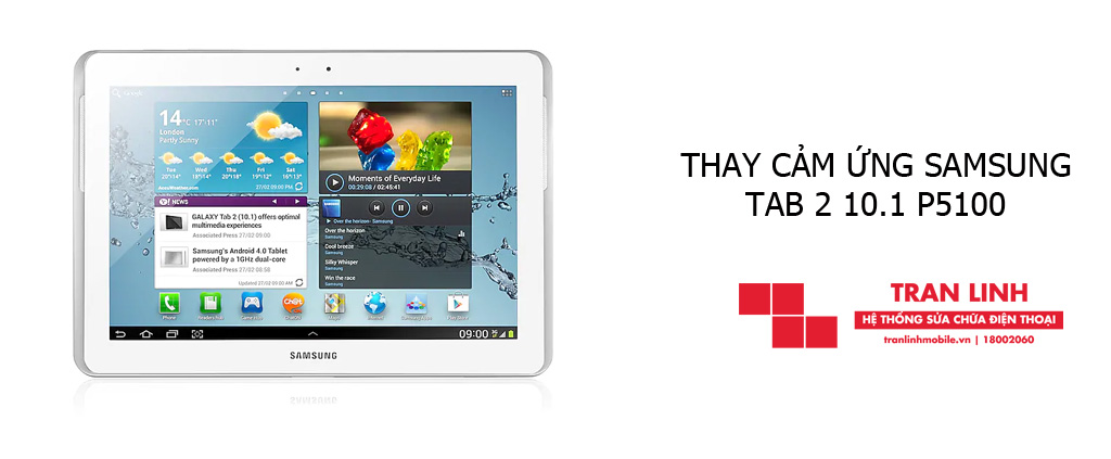 Thay cảm ứng Samsung Tab 2 10.1 P5100