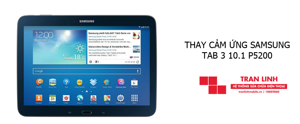Thay cảm ứng Samsung Tab 3 10.1 P5200