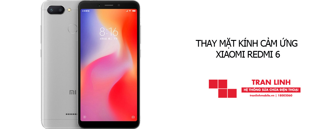 ép mặt kính cảm ứng Xiaomi Redmi 6