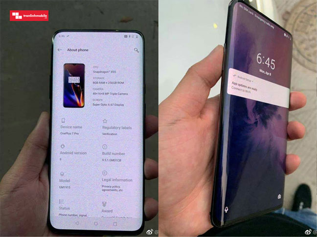 oneplus 7 pro thiết kế không viền camera zoom 3x