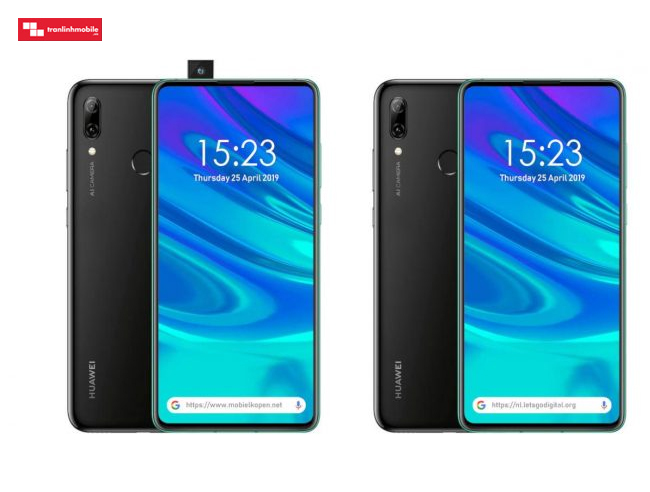 Qua hình ảnh được mobielkopen đăng tải cho thấy, chiếc smartphone Huawei dự kiến sẽ có thiết kế camera selfie dạng pop-up và có thể được gọi tên là Huawei P Smart Z. Camera selfie của Huawei P Smart Z sẽ có độ phân giải 16 MP khẩu độ f/2.0.