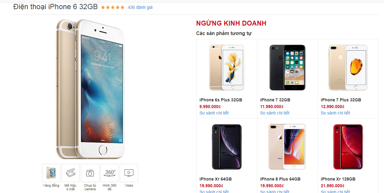 iphone 6 bị khai tử ở thị trường việt